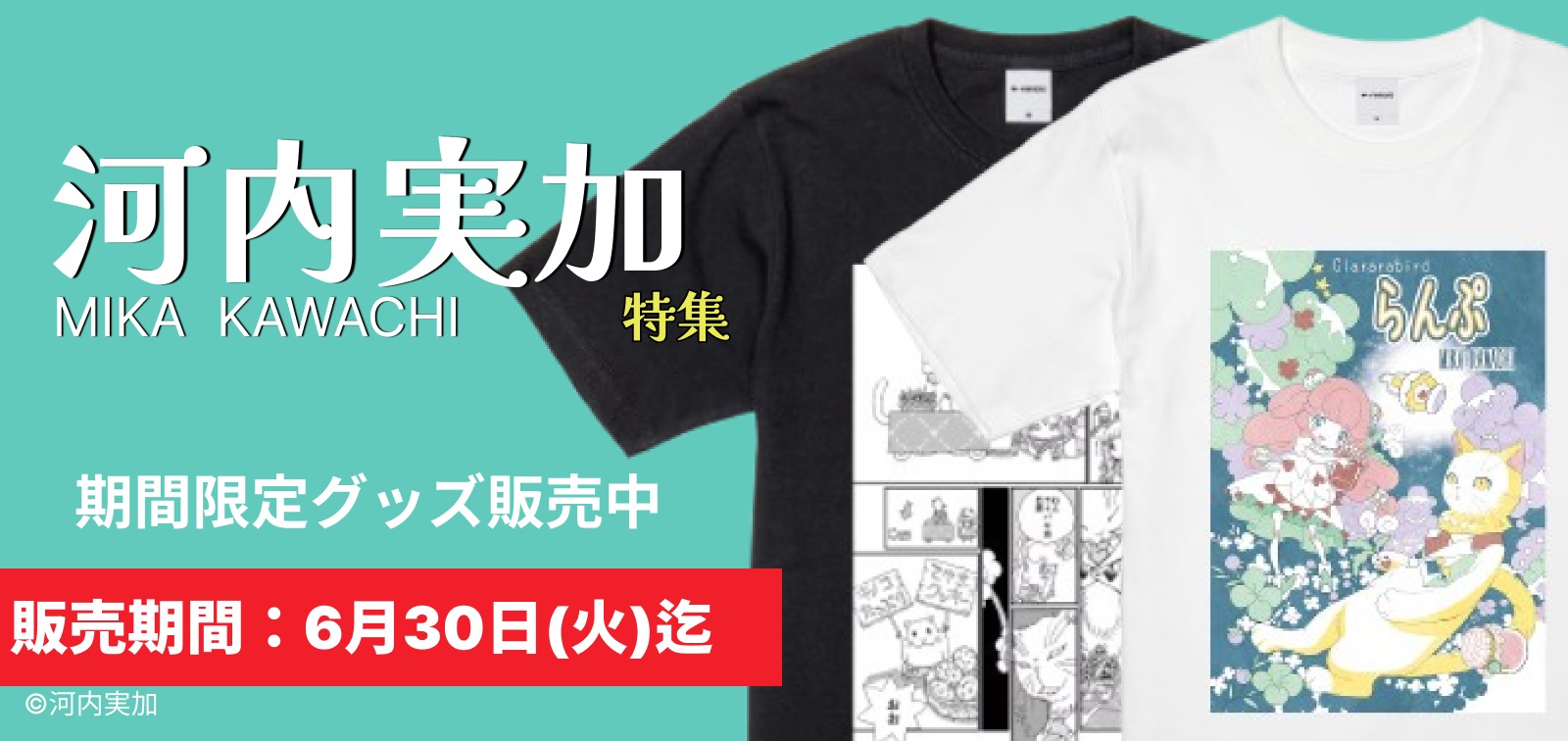 FANMORE コラボ 河内美加先生 グッズ販売中